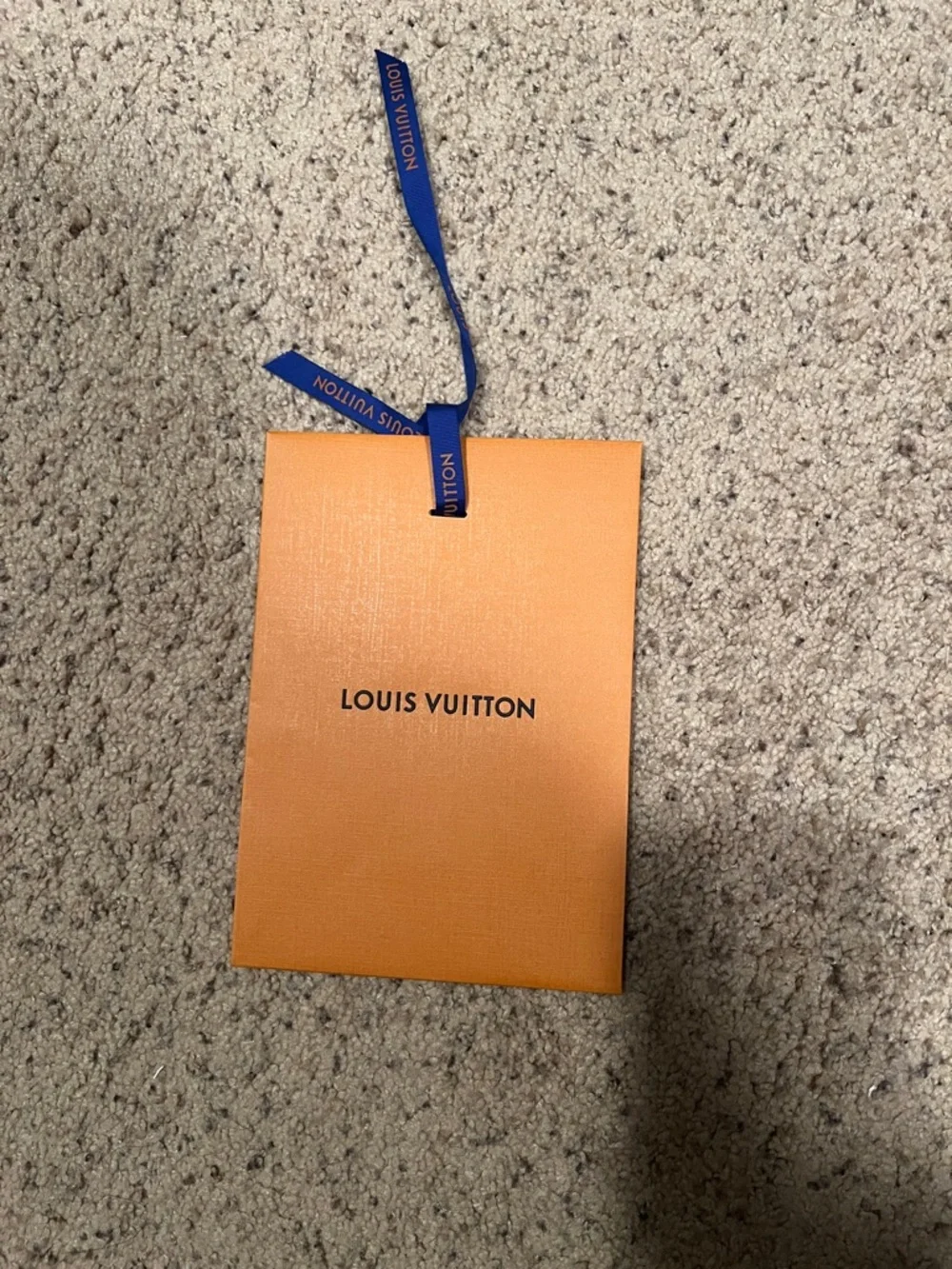Louis Vuitton Orange Box with Blue Ribbon